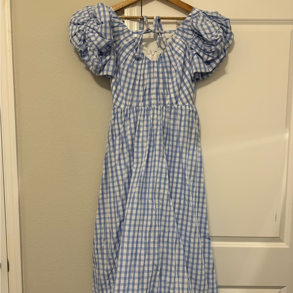 NWT Antonio Melani Gingham Maxi